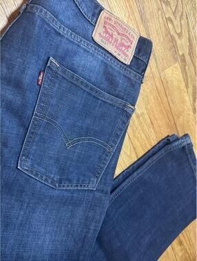 Men’s Levi's 513 Slim Straight Fit Jeans Blue Denim 36x32